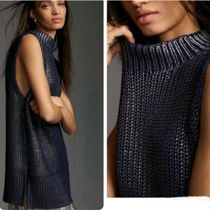 Pilco Metallic Coated Sleeveless Tunic